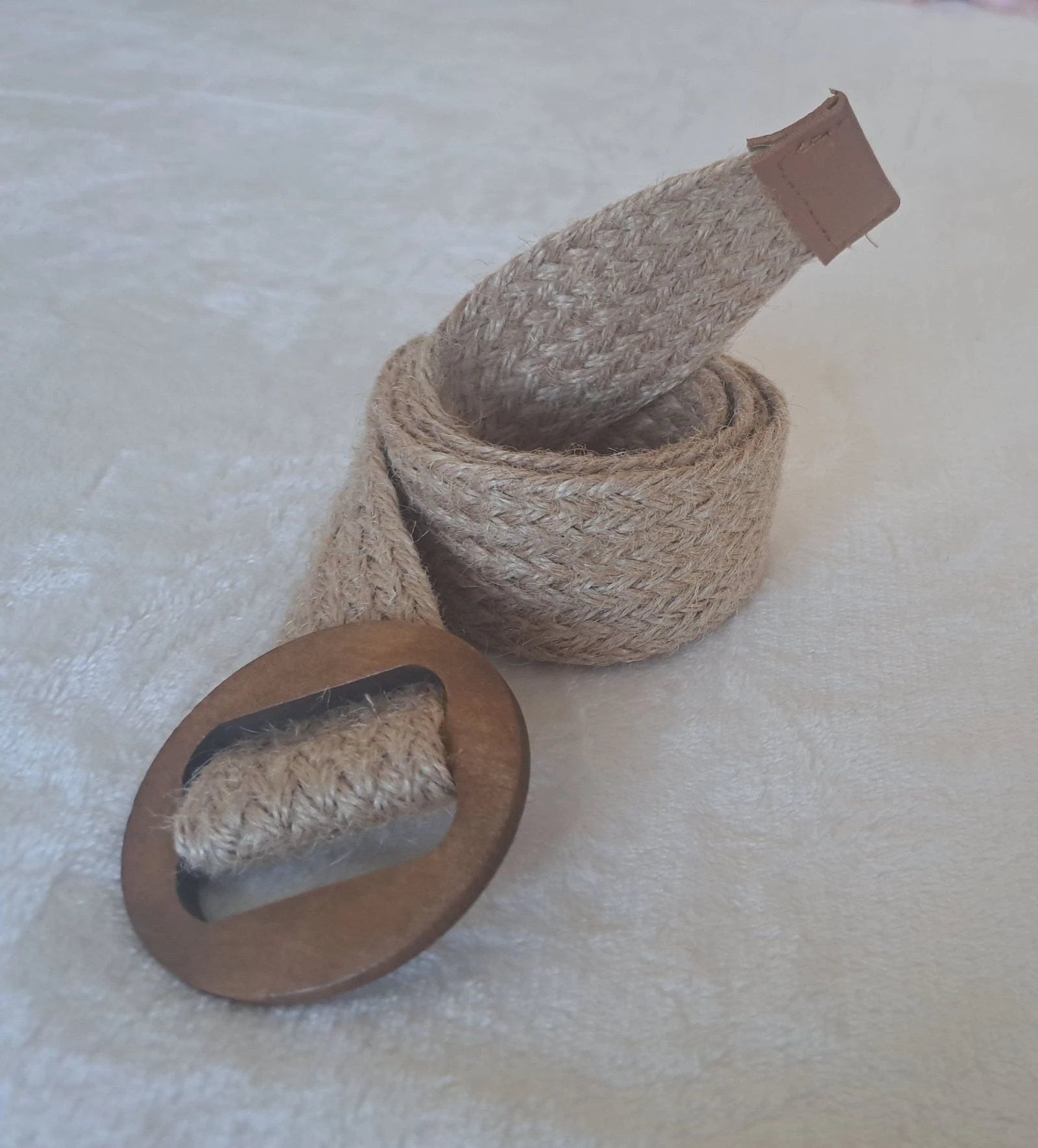 Set of 2 Adjustable Belts • Faux Leather & Woven Sisal • Chic & Boho Style – photo 5